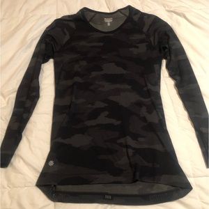 Athleta camo long sleeve top